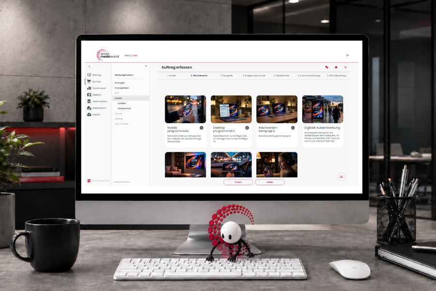 Kampagne buchen Filialmarketing Self-Service